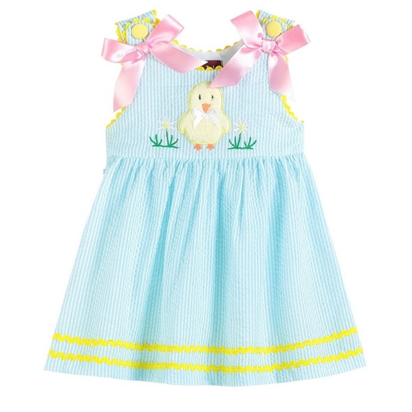 Lil Cactus Other - Lil Cactus | Easter Spring Baby Chick Blue Gingham Dress 3-6 Months NWT